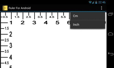 Screenshot of the application Android ruler - #2
