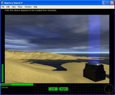 Screenshot of the application MysteryIsland II - #1