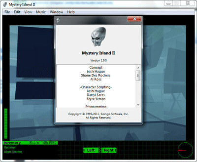 Screenshot of the application MysteryIsland II - #4