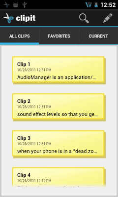 Screenshot of the application ClipIT - Clipboard Manager - #5