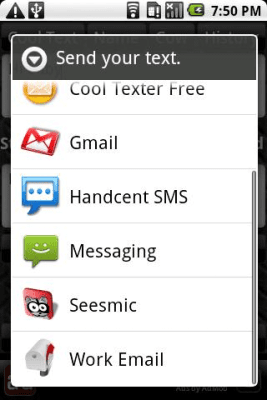 Screenshot of the application Cool Texter & Fonts FREE - #2