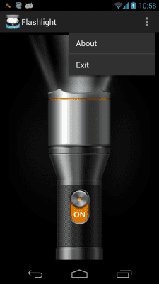 Screenshot of the application FlashLight LED - #3