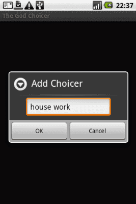 Screenshot of the application Super Choicer - #2