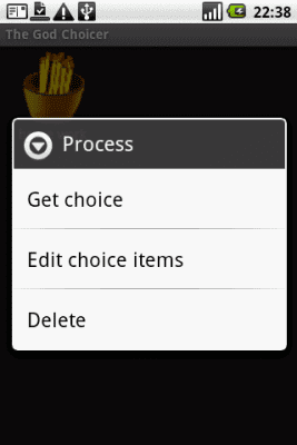 Screenshot of the application Super Choicer - #3