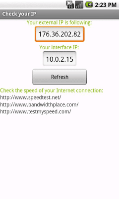 Screenshot of the application Check your IP - #1