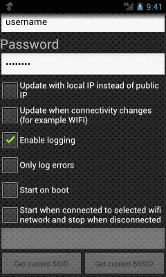 Screenshot of the application Dynamic DNS Update - #3