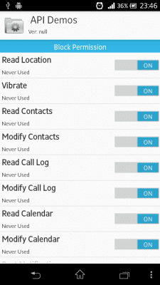 Screenshot of the application DS Permission Manager (AppOps) - #4