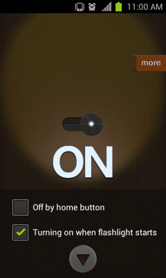 Screenshot of the application Flashlight Mini - #2