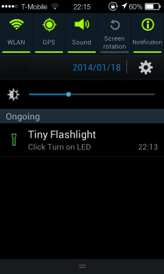 Screenshot of the application Tiny Flashlight - LED - #2