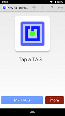 Screenshot of the application NFC ReTag FREE - #1