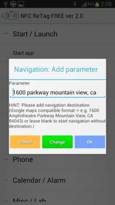 Screenshot of the application NFC ReTag FREE - #4