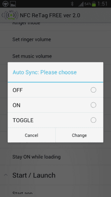 Screenshot of the application NFC ReTag FREE - #6