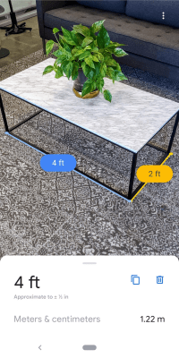 Screenshot of the application Google Measure - #3