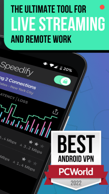 Screenshot of the application Speedify for Android - #2