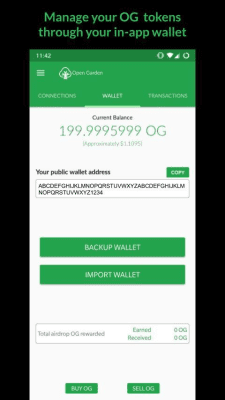 Screenshot of the application OG P2P Internet - #3