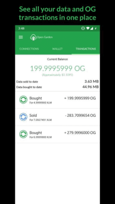 Screenshot of the application OG P2P Internet - #4