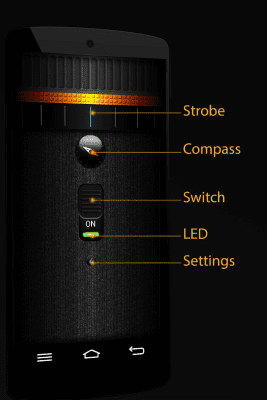 Screenshot of the application Flashlight: LED Torch Light - #2