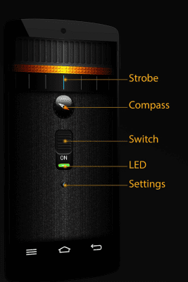 Screenshot of the application Flashlight: LED Torch Light - #9