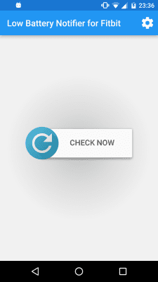 Screenshot of the application Low Battery Alert for Fitbit - #1