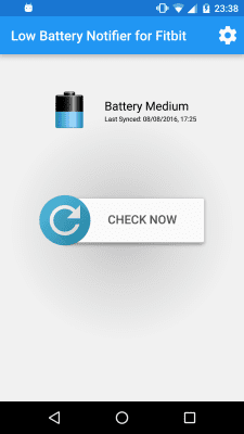 Screenshot of the application Low Battery Alert for Fitbit - #2
