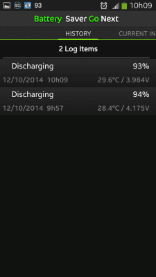 Screenshot of the application Battery Life Saver Pro Go Next - #2