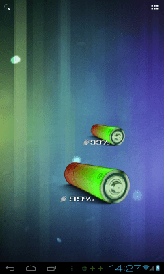 Screenshot of the application 3D AA Battery Widget - #1