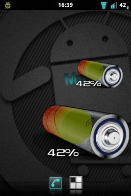 Screenshot of the application 3D AA Battery Widget - #2