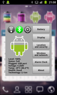 Screenshot of the application Robot Battery - #4
