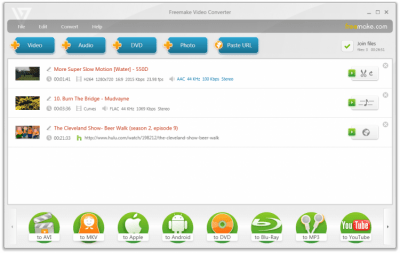 Screenshot of the application Freemake Video Converter - #1