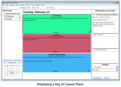 Screenshot of the application Planbook - #1