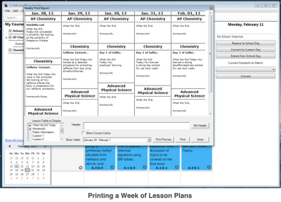 Screenshot of the application Planbook - #2