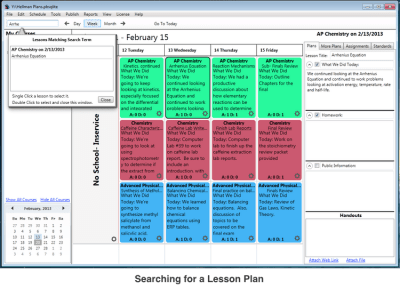 Screenshot of the application Planbook - #3
