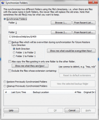 Screenshot of the application DiffVue - #4