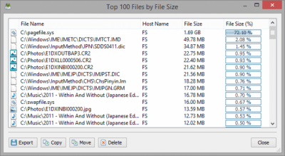 Screenshot of the application Disk Savvy - #6
