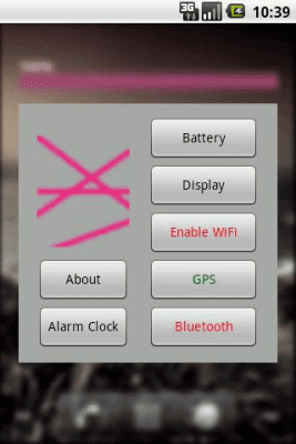 Screenshot of the application Pink Line Battery - #4