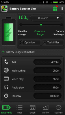 Screenshot of the application Battery Booster Lite - #1