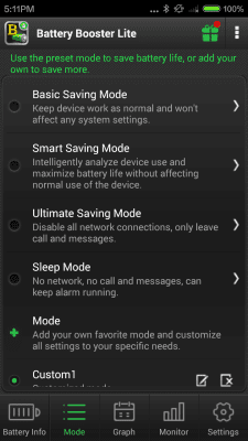 Screenshot of the application Battery Booster Lite - #2