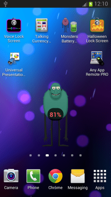 Screenshot of the application Monsters Battery Widget - #2