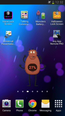 Screenshot of the application Monsters Battery Widget - #3