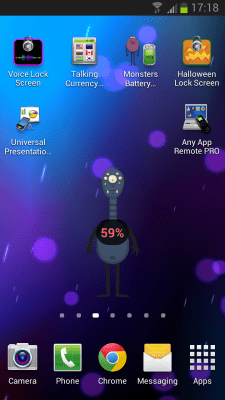 Screenshot of the application Monsters Battery Widget - #5