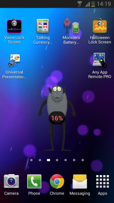 Screenshot of the application Monsters Battery Widget - #8