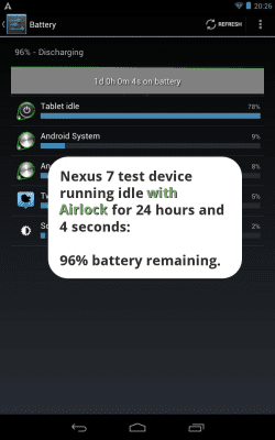 Screenshot of the application Airlock - Battery Saver - #2