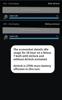Screenshot of the application Airlock - Battery Saver - #3