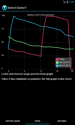 Screenshot of the application BetterX Battery Trial(2X Life) - #1