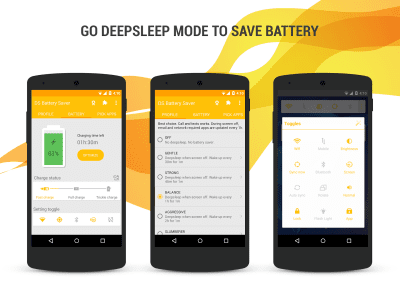 Screenshot of the application Deep Sleep Battery Saver - #1