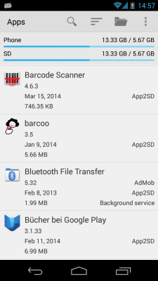 Screenshot of the application AppMonster Free Backup Restore - #1