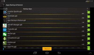 Screenshot of the application Apps Backup & Restore - #12