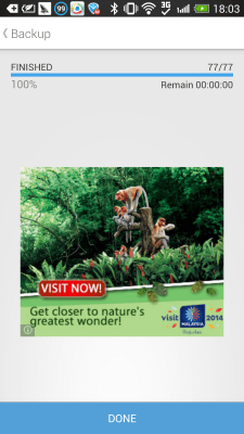 Screenshot of the application SMS Backup & Restore (Kitkat) - #3