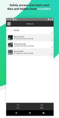 Screenshot of the application SugarSync - #3