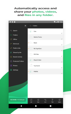 Screenshot of the application SugarSync - #5